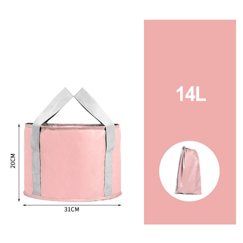 Collapsible Portable Foot Tub for easy foot soaking at home or on the go; durable, waterproof, and foldable for compact storage.